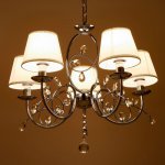 Люстра "Венеция" 5x40Вт E14 хром 45х45х52-100 см.