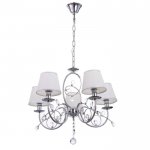 Люстра "Венеция" 5x40Вт E14 хром 45х45х52-100 см.