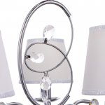 Люстра "Венеция" 5x40Вт E14 хром 45х45х52-100 см.