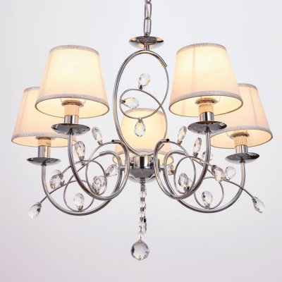 Люстра "Венеция" 5x40Вт E14 хром 45х45х52-100 см.