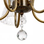 Люстра "Моника" 5x40Вт E14 бронза 68х68х41-87 см.