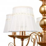 Люстра "Изабелла" 5x40Вт E14 золото-шампань 60х60х50-100 см.