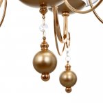 Люстра "Изабелла" 5x40Вт E14 золото-шампань 60х60х50-100 см.