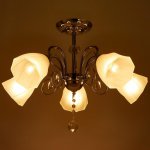 Люстра "Алласио" 5x40Вт E27 хром 63х63х31 см.