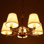 Люстра 65071916/5FG E14 40Вт золото 56х56х71 см.