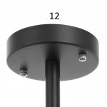 Люстра 625355/6 LED 78Вт 3 режима 3000-6000К черный 96х96х33 см