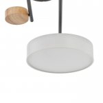 Люстра 625356/6 LED 78Вт 3 режима 3000-6000К черный-белый 96х96х33 см