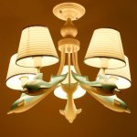 Люстра 670601/5 E14 40Вт белый-голубой 60х60х50 см