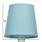 Бра 670604/1 E14 40Вт белый-голубой 14,5х17,5х33 см