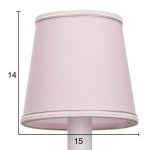 Бра 670605/1 E14 40Вт белый-розовый 14,5х17,5х33 см