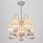 Люстра 670606/5 E27 40Вт белый 48х48х49 см