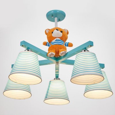 Люстра 670609/5 E27 40Вт голубой 72х72х18 см