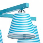 Люстра 670609/5 E27 40Вт голубой 72х72х18 см