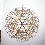 Люстра 669712/92 LED 55,2Вт 3000К золото 60х60х150 см