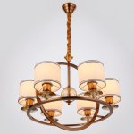 Люстра 671002/6 E27 40Вт медь-золото 61х61х90 см