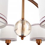 Люстра 671002/6 E27 40Вт медь-золото 61х61х90 см