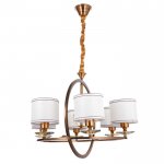 Люстра 671002/6 E27 40Вт медь-золото 61х61х90 см