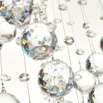 Люстра хрустальная каскадная 671301/8 GU10 хром 60х60х205см