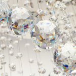 Люстра хрустальная каскадная 671305/6 GU10 хром 45х45х60см