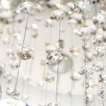 Люстра хрустальная каскадная 671305/6 GU10 хром 45х45х60см