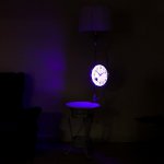 Торшер с часами 4416223T/1 E27 40Вт белый 54х40х162 см