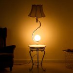 Торшер 4416224T/1 E27 40Вт белый 54х40х165 см