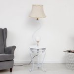 Торшер 4416224T/1 E27 40Вт белый 54х40х165 см