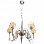 Люстра 669601/5 Е14 40Вт матовое серебро 64х64х45 см