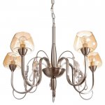 Люстра 669601/5 Е14 40Вт матовое серебро 64х64х45 см