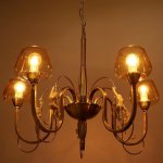 Люстра 669601/5 Е14 40Вт матовое серебро 64х64х45 см