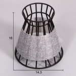 Люстра 669604/5 Е14 40Вт черный-золото 60х60х43 см