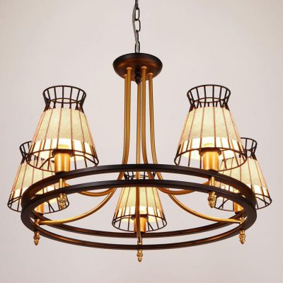 Люстра 669604/5 Е14 40Вт черный-золото 60х60х43 см Люстра 669604/5 Е14 40Вт черный-золото 60х60х43 см