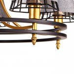 Люстра 669604/5 Е14 40Вт черный-золото 60х60х43 см