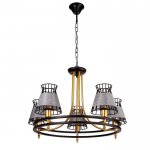 Люстра 669604/5 Е14 40Вт черный-золото 60х60х43 см