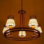 Люстра 669604/5 Е14 40Вт черный-золото 60х60х43 см