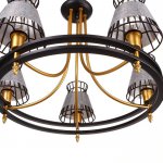 Люстра 669604/5 Е14 40Вт черный-золото 60х60х43 см