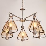 Люстра 669607/5 Е14 40Вт хром-черный 73х73х46 см