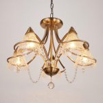 Люстра 669610/5 Е14 40Вт бронза 59х59х44 см