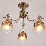 Люстра 669613/3 Е14 40Вт бронза 58х58х43 см