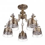 Люстра 669614/5 Е14 40Вт бронза 58х58х43 см