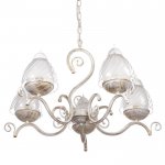 Люстра 669616/5 Е14 40Вт белый патинированное золото 64,5х64,5х38 см