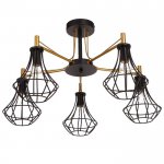 Люстра 669618/5 Е14 40Вт черный-золото 68х68х48 см
