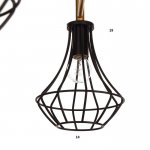 Люстра 669618/5 Е14 40Вт черный-золото 68х68х48 см