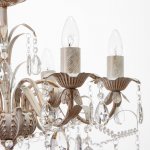 Люстра 670406/6 E14 40Вт белый с золотой патиной 58х58х98 см