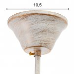 Люстра 670406/6 E14 40Вт белый с золотой патиной 58х58х98 см