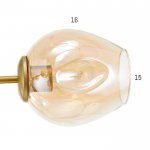 Люстра 2403160/3 E27 40Вт золото 125х125х50 см