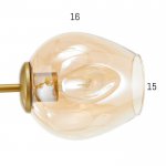 Люстра 2403162/6 E27 40Вт золото 130х130х50 см