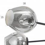 Люстра 2403163/6 E27 40Вт черный 130х130х50 см