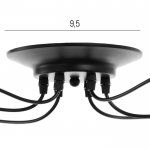 Светильник 2403170/6 E27 40Вт черный