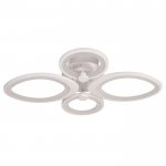 Люстра с ПДУ 671101/4 LED 104Вт диммер 3 режима 3000-6000К белый 65х50х11 см